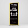Social Distancing Roller Banner